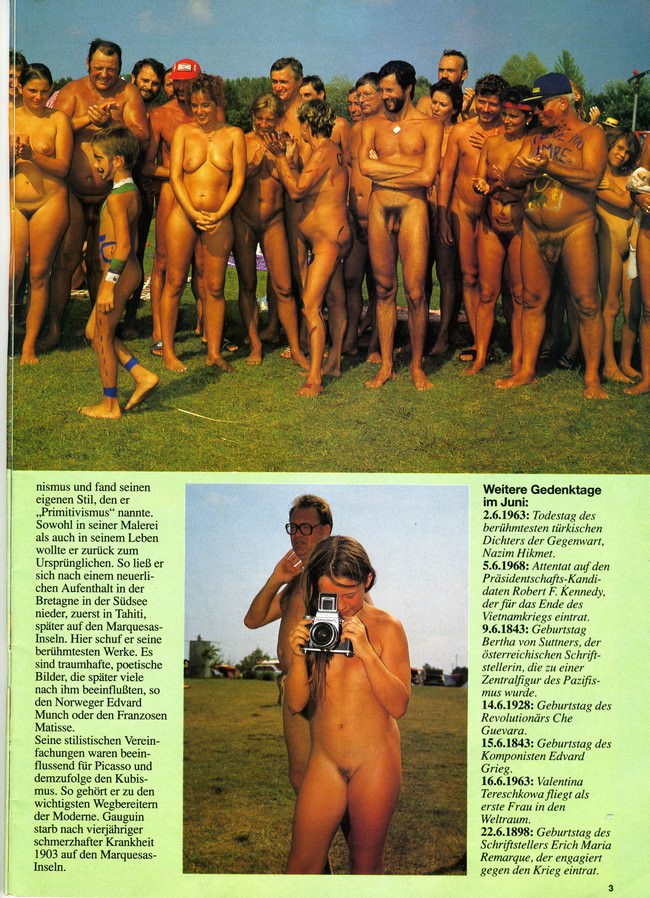 Jung und Frei Nr.61 - parents and children nudists relax in nature vintage magazine