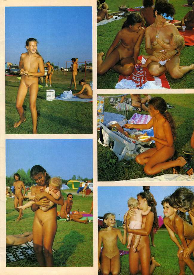 Jung und Frei Nr.61 - parents and children nudists relax in nature vintage magazine