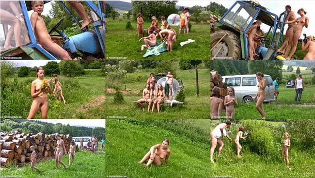 Summer camp on nature naturism video