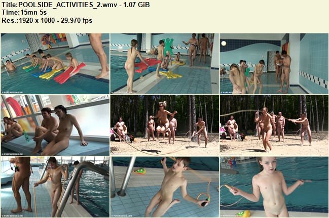 HD nudism video - Poolside activities