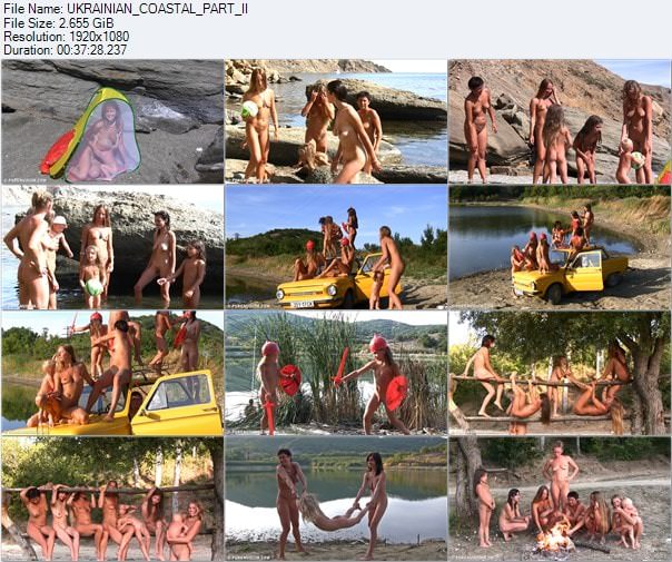 European nudism video - Ukrainian coastal