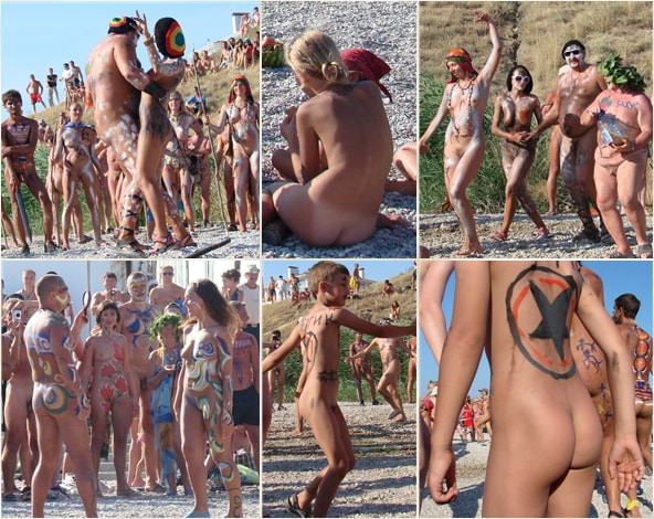 Neptune day dance shot family nudism pics