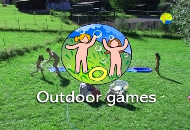 Video outdoor games family nudismm [Naturist Freedom]